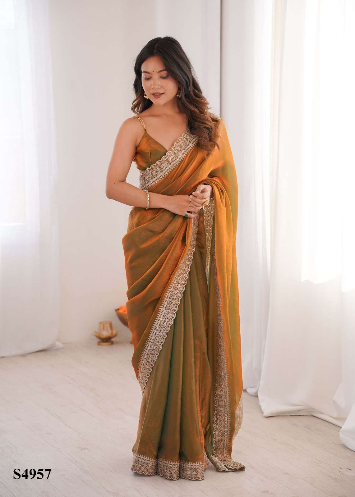 MAHOTSAV TINA Fandy Satin Premium Saree - Amrah Wholesale