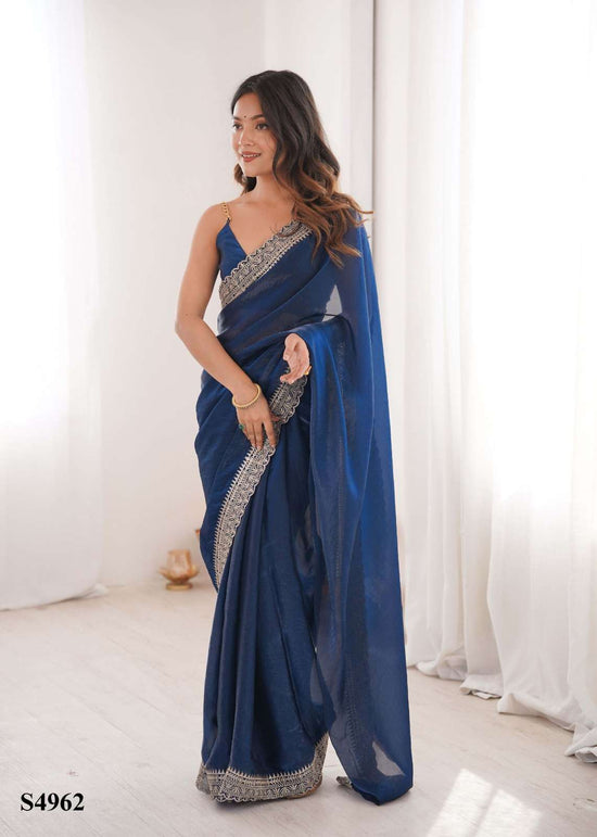 MAHOTSAV TINA Fandy Satin Premium Saree - Amrah Wholesale