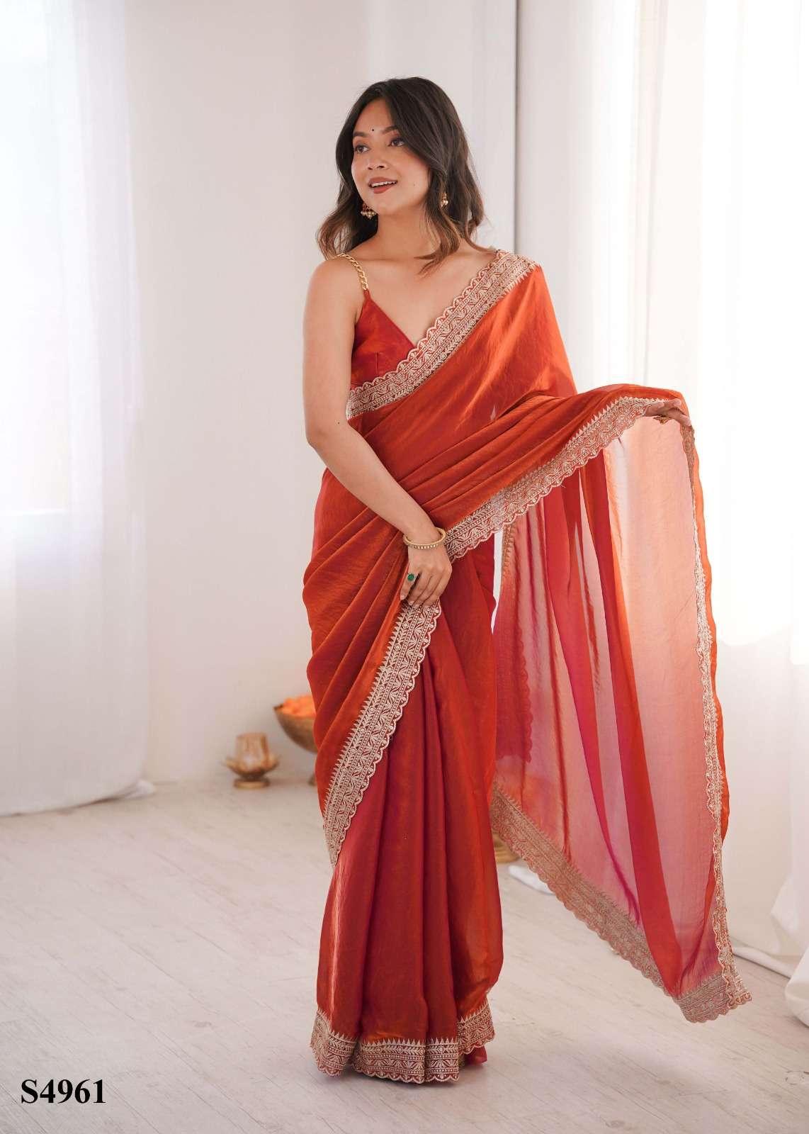 MAHOTSAV TINA Fandy Satin Premium Saree - Amrah Wholesale