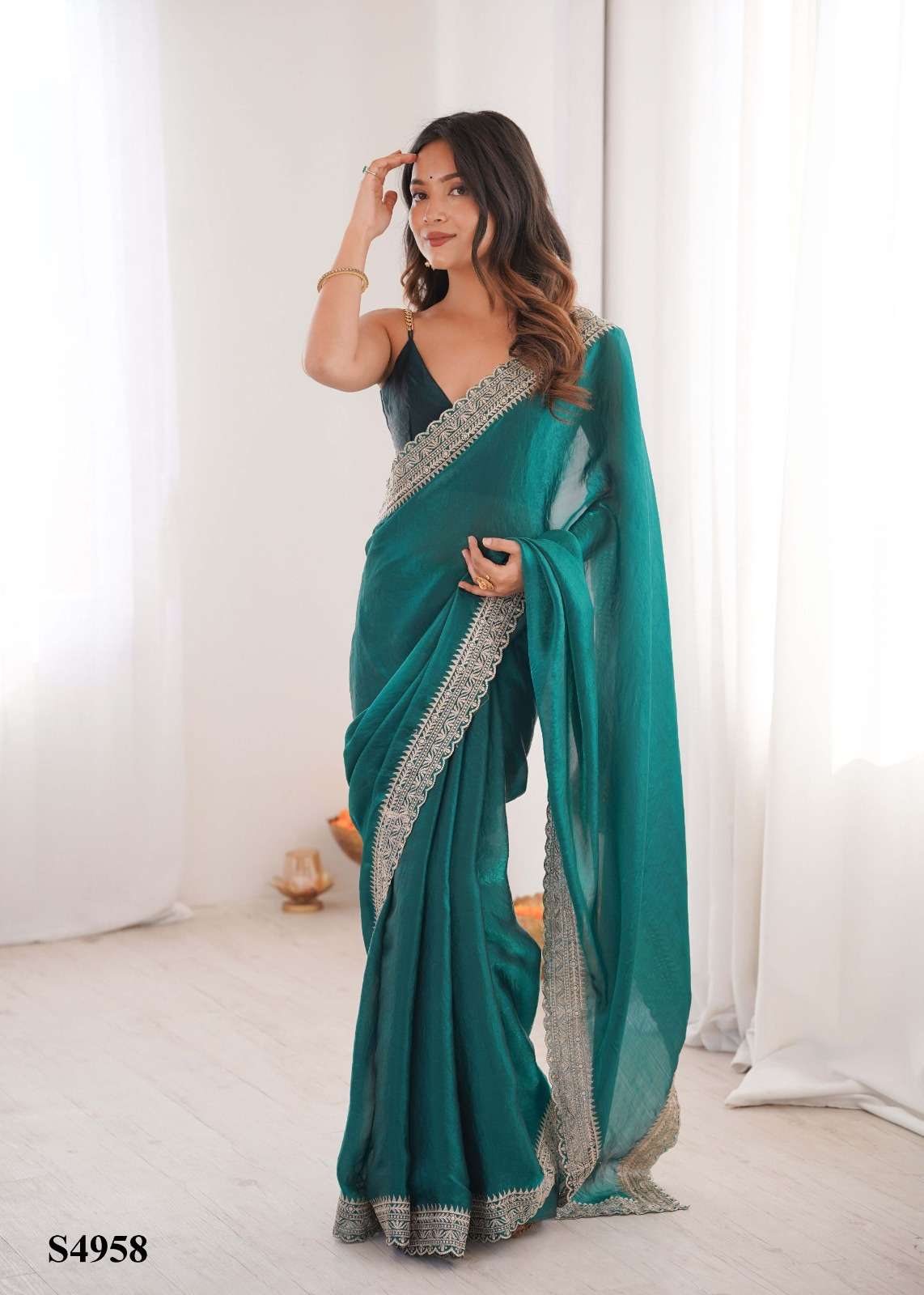 MAHOTSAV TINA Fandy Satin Premium Saree - Amrah Wholesale