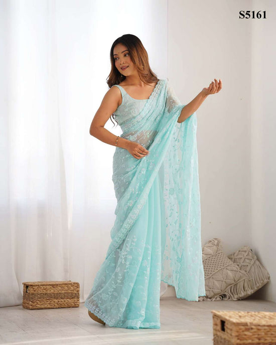 MAHOTSAV Uriel S-5159 to S-5161 Simmer Embroidery Saree