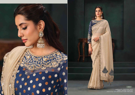 Mahotsav Zaahira Organza Satin Saree