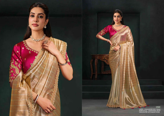 Mahotsav Zaahira Organza Satin Saree