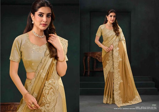 Mahotsav Zaahira Organza Satin Saree