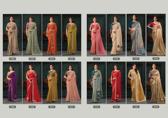 Mahotsav Zaahira Organza Satin Saree
