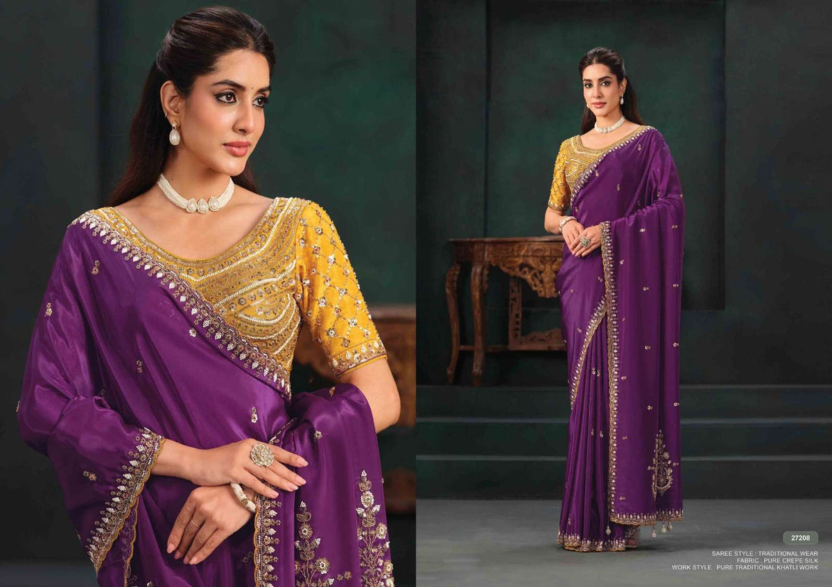 Mahotsav Zaahira Organza Satin Saree