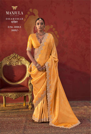 Manjula Dharohar 4058-A To 4058-E Series Viscose Printed Sarees
