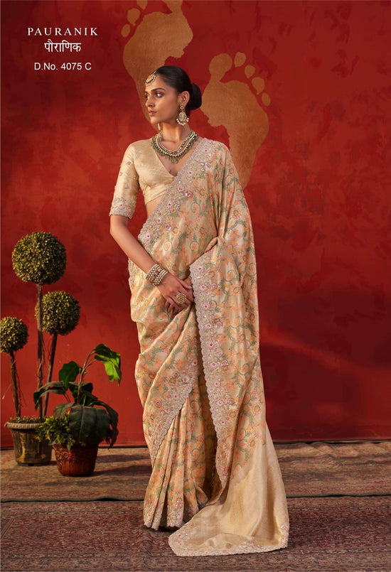MANJULA PAURANIK 4075 Viscose Embroidered Premium Saree