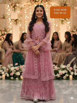 Mannika Vol 2 Crop Top Set With Jacket