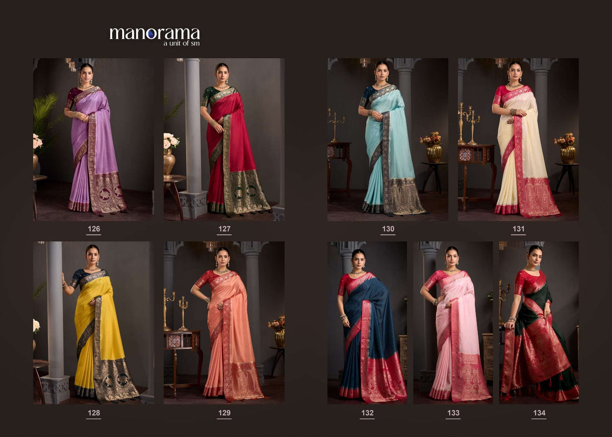 Manorama Rangbagh Viscose Printed Festive Wear Saree