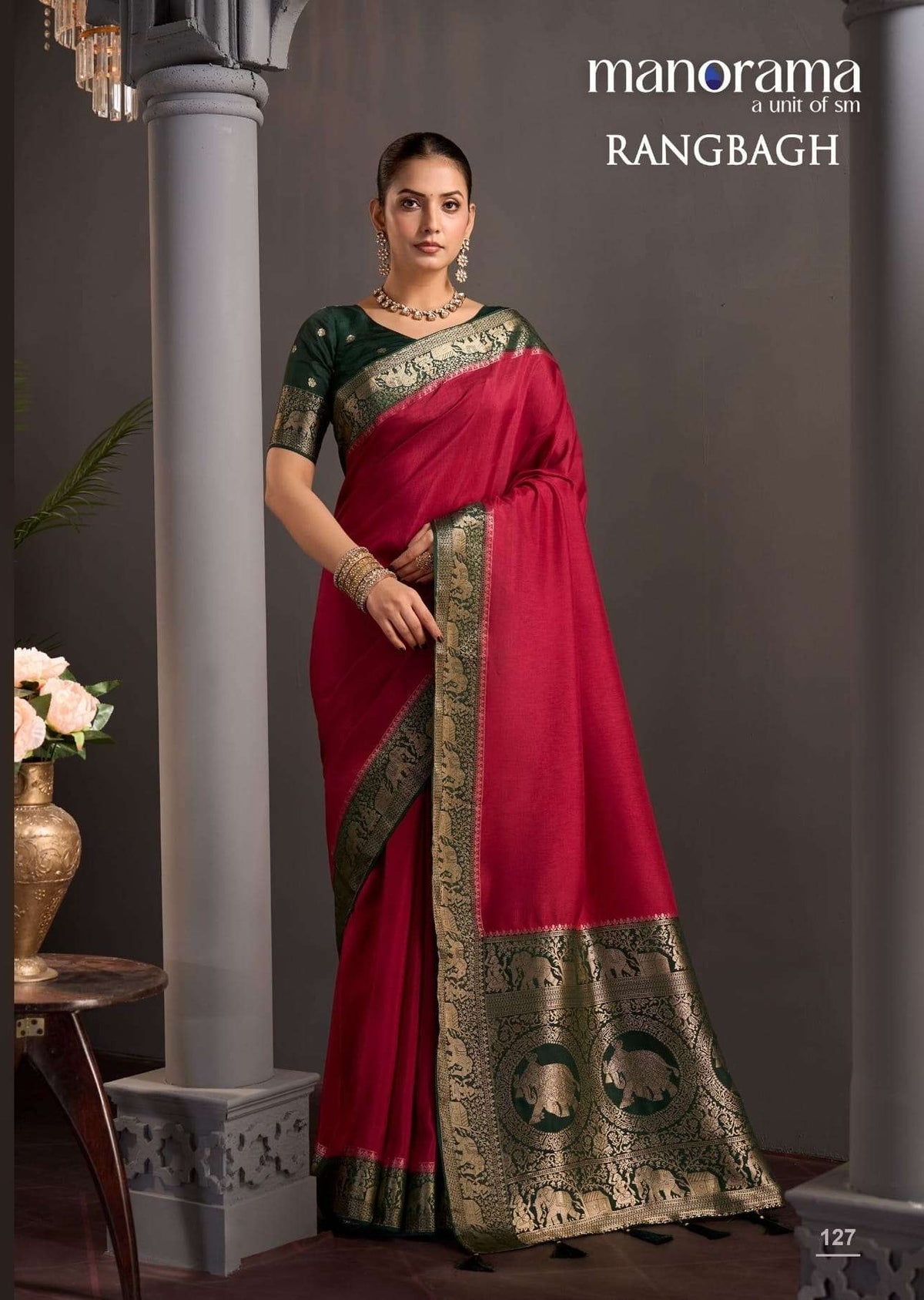 Manorama Rangbagh Viscose Printed Festive Wear Saree