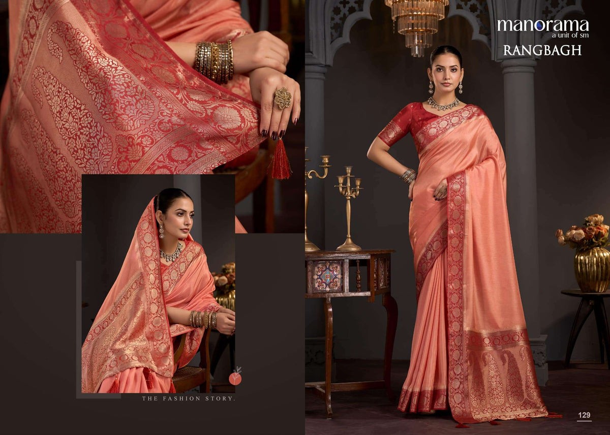 Manorama Rangbagh Viscose Printed Festive Wear Saree