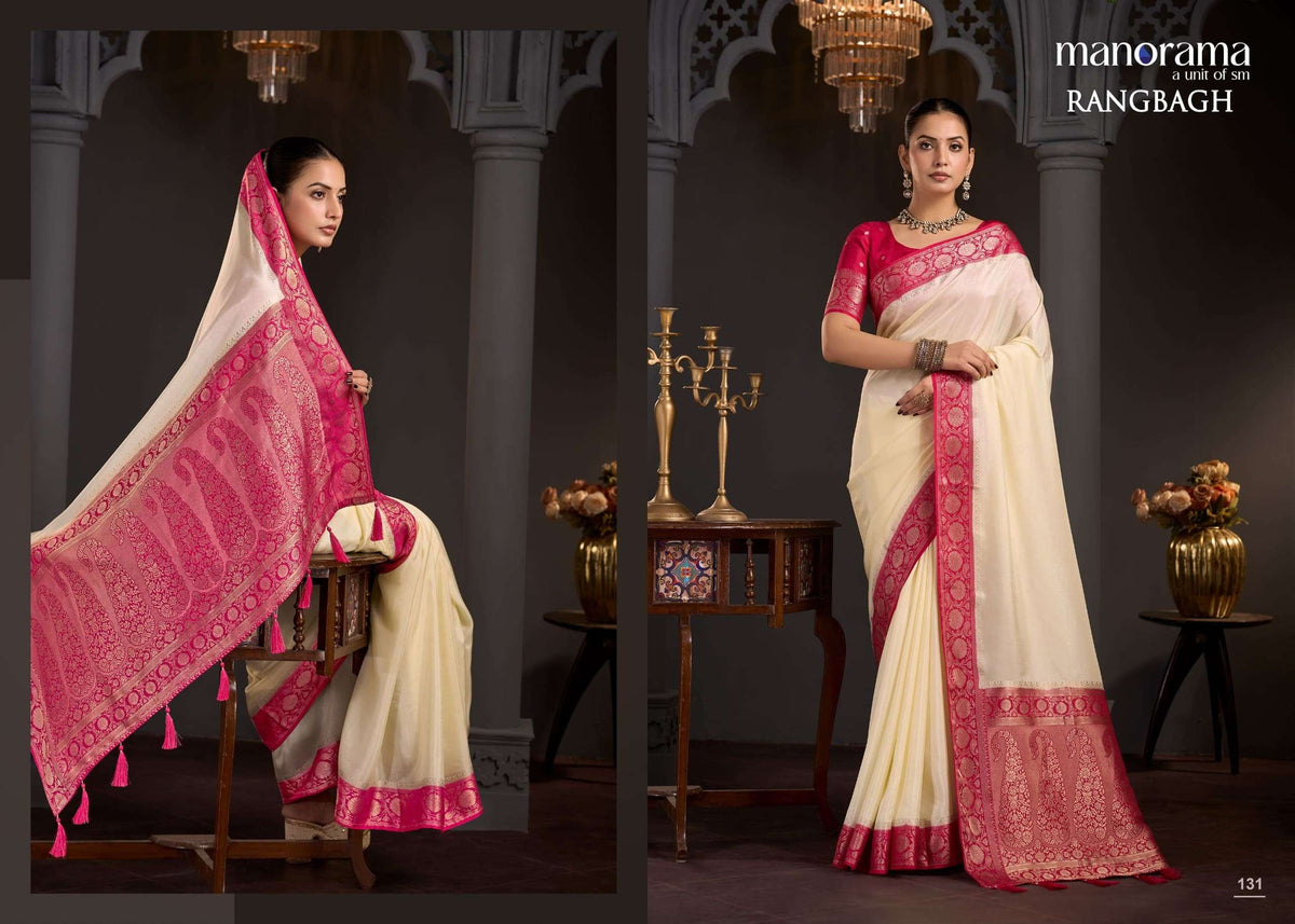 Manorama Rangbagh Viscose Printed Festive Wear Saree