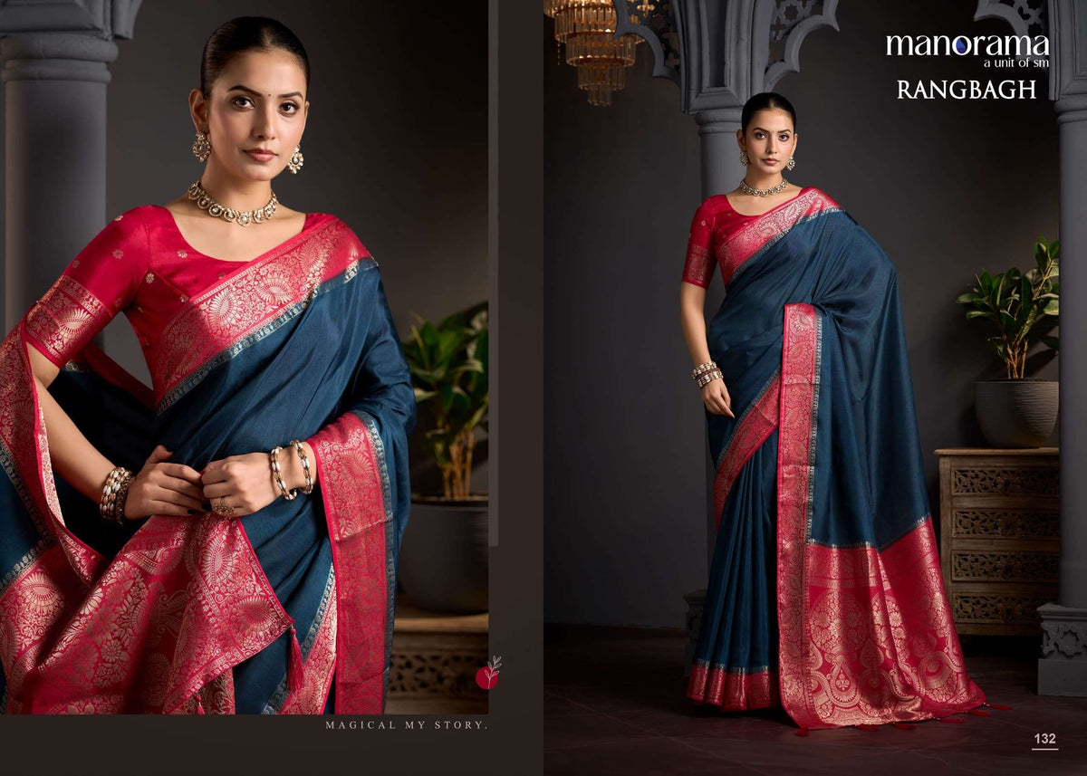 Manorama Rangbagh Viscose Printed Festive Wear Saree