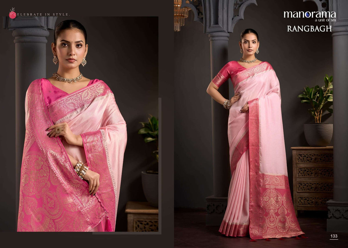 Manorama Rangbagh Viscose Printed Festive Wear Saree