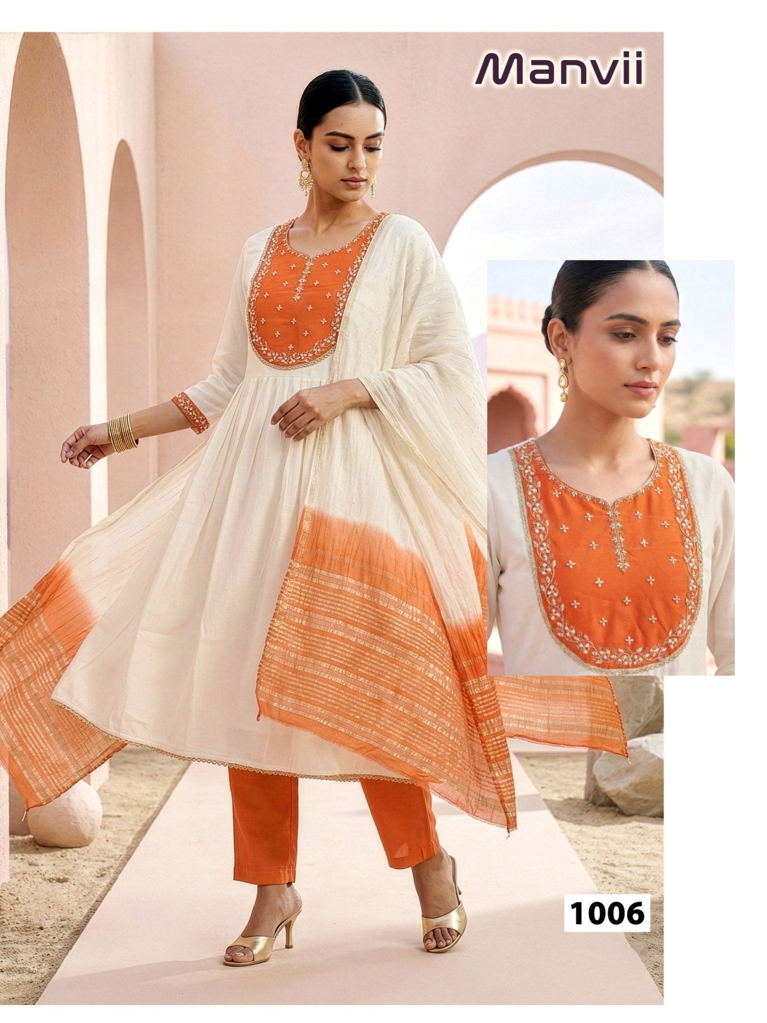Manvii D No 1001 To 08 - Amrah Wholesale