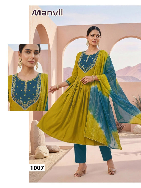 Manvii D No 1001 To 08 - Amrah Wholesale