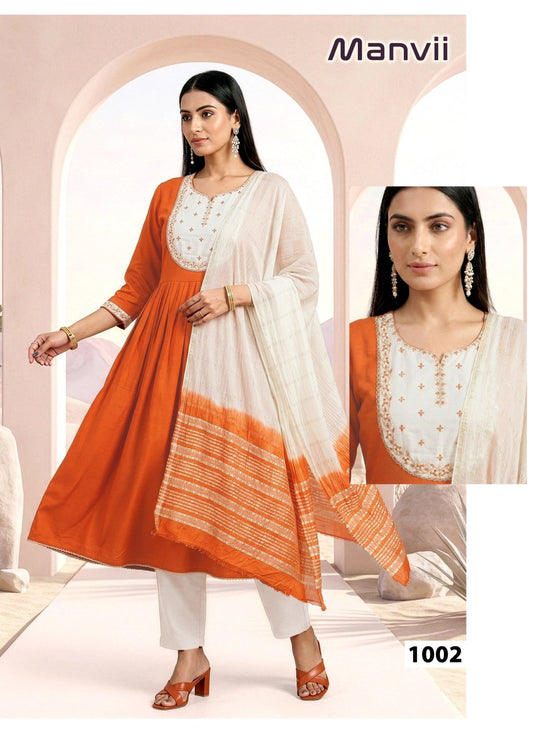 Manvii D No 1001 To 08 - Amrah Wholesale