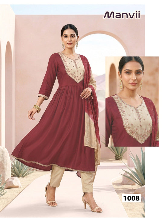 Manvii D No 1001 To 08 - Amrah Wholesale