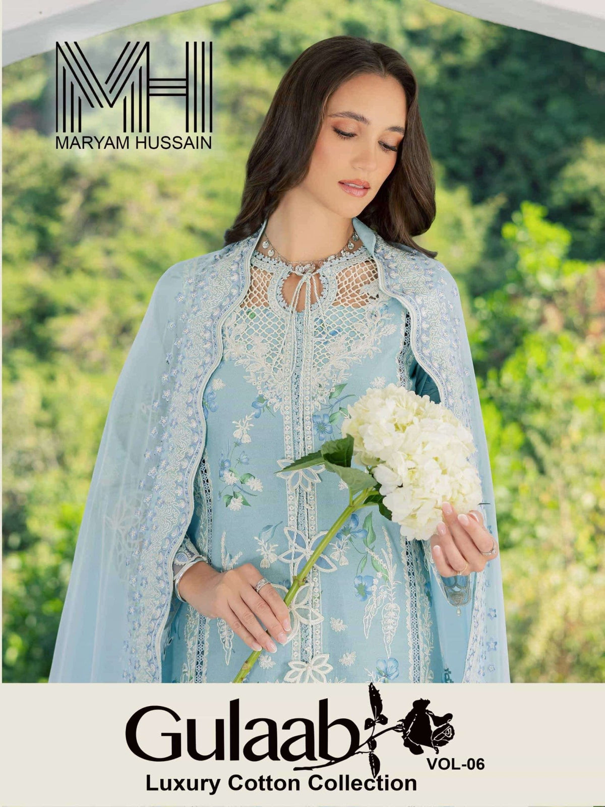 Maryam Hussain Gulaab Vol 6 Cotton Printed Dress Material - Amrah Wholesale