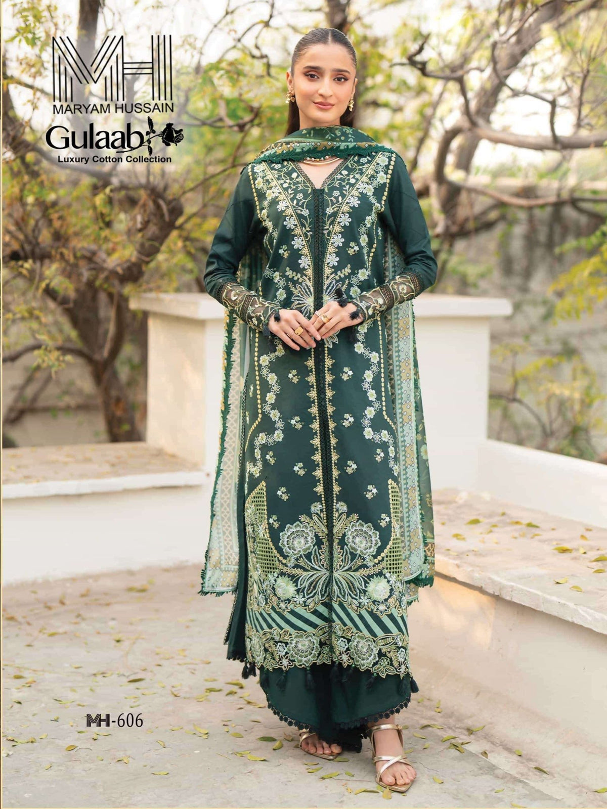 Maryam Hussain Gulaab Vol 6 Cotton Printed Dress Material - Amrah Wholesale