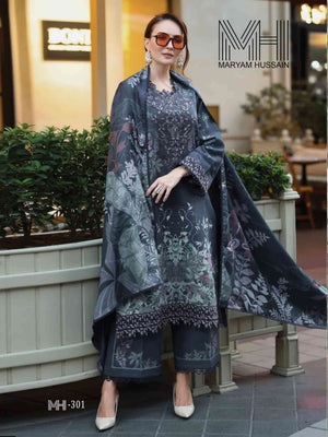 Maryam Hussain Noor E Kainat Vol 3 Cotton Pakistani Suit
