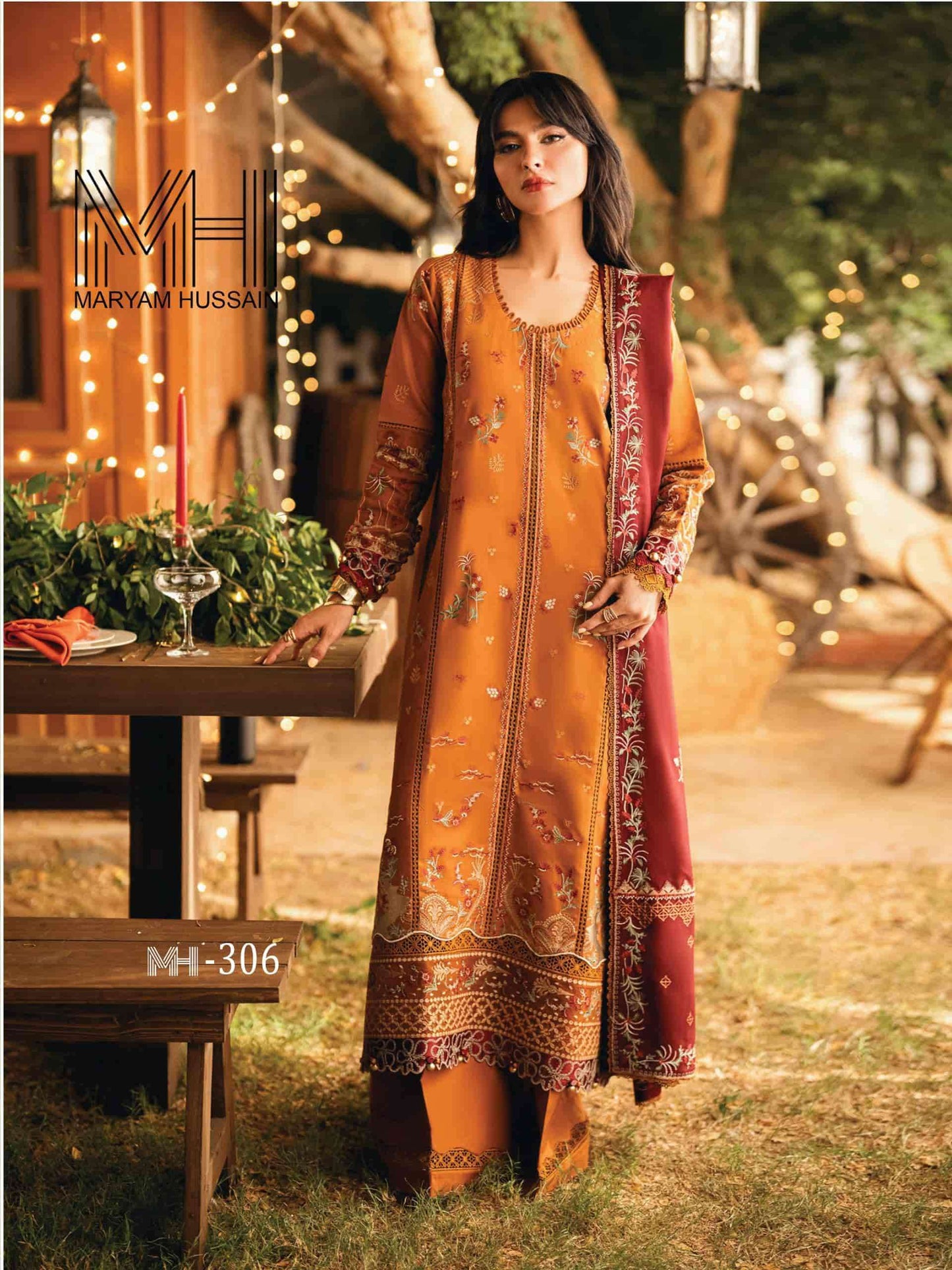 Maryam Hussain Noor E Kainat Vol 3 Cotton Pakistani Suit
