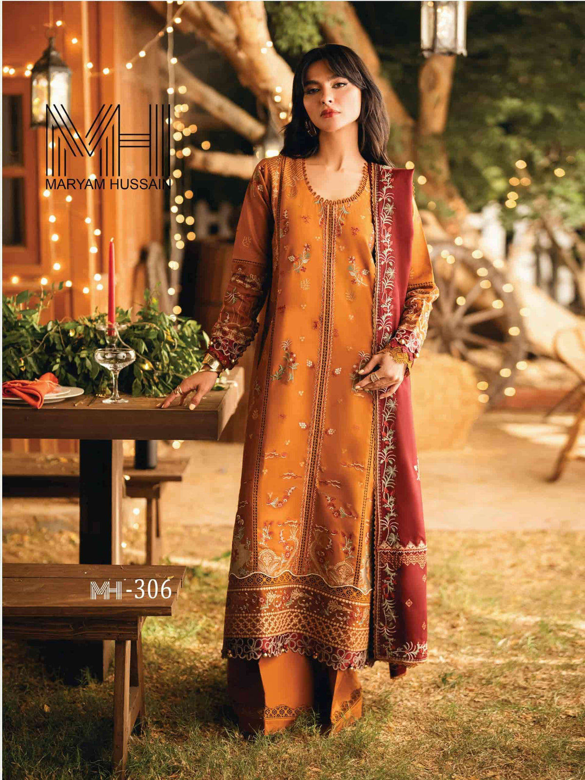 Maryam Hussain Noor E Kainat Vol 3 Cotton Pakistani Suit