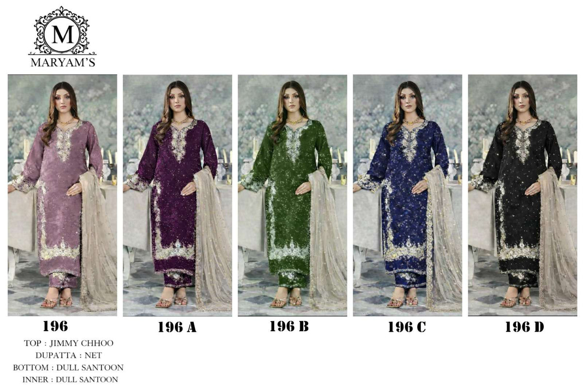 Maryam’s 196 Dress Material - Amrah Wholesale