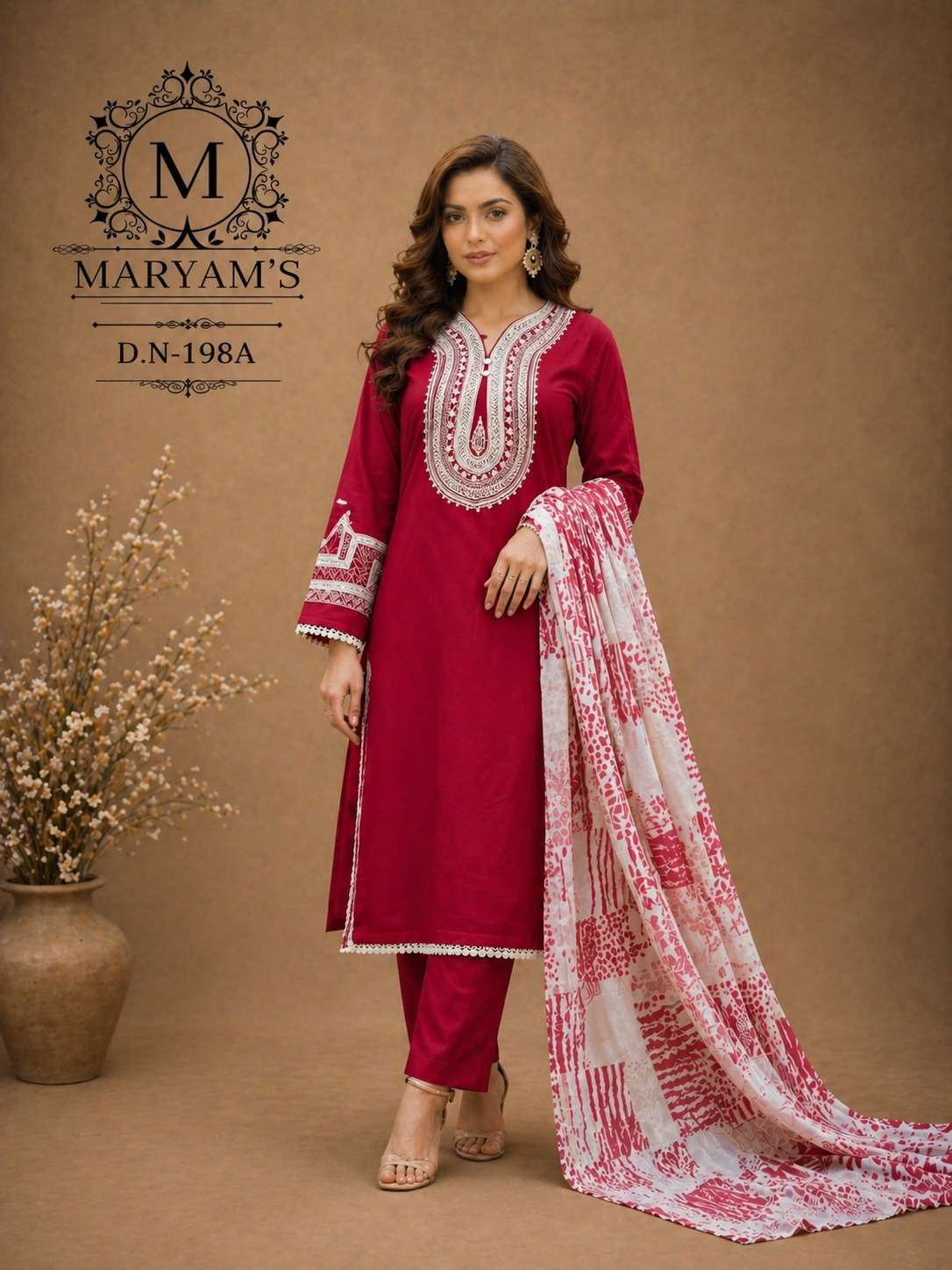 Maryam’s - 198 Georgette Pakistani Suit Set - Amrah Wholesale