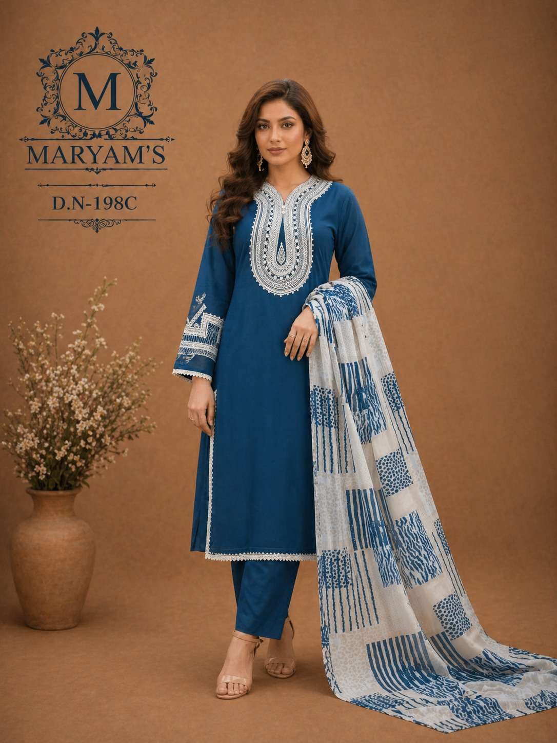 Maryam’s - 198 Georgette Pakistani Suit Set - Amrah Wholesale