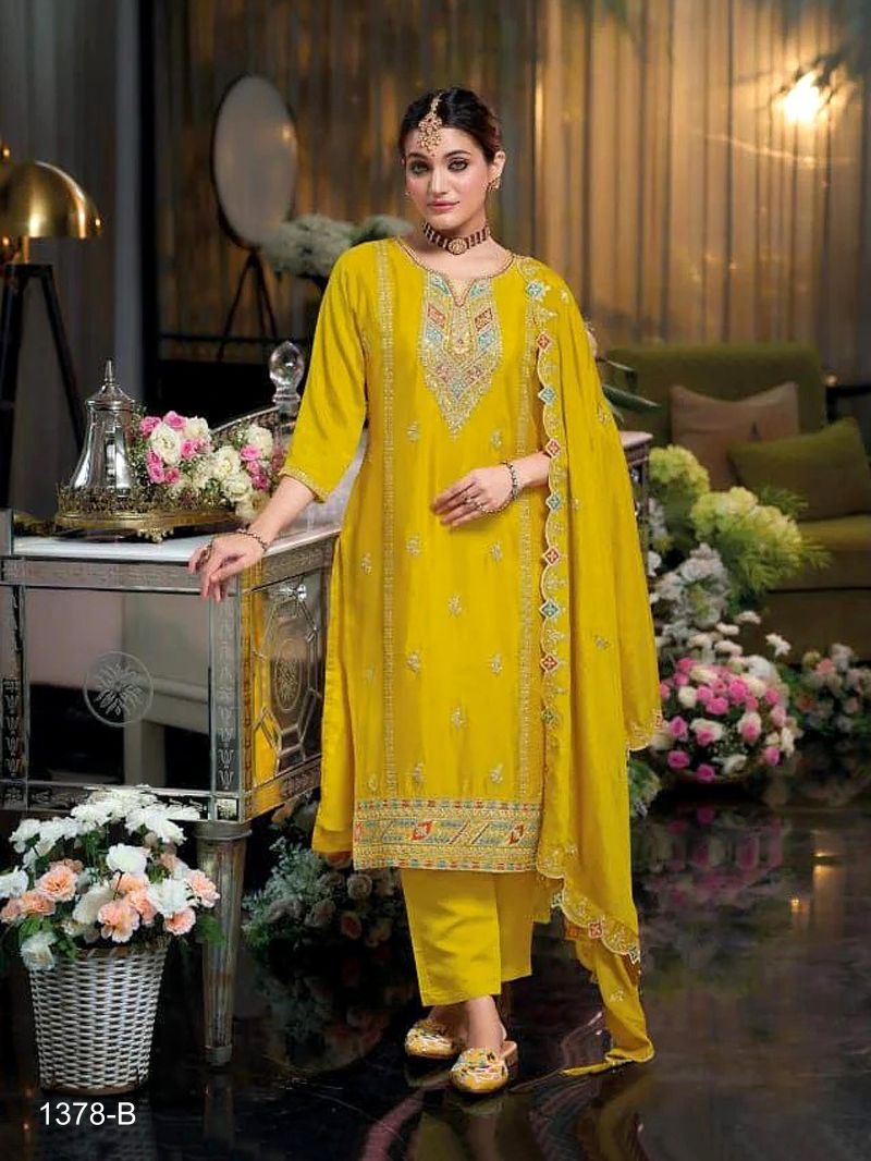 Master Colors 1378 Master Colors A To D Chinon Salwar Suit Set - Amrah Wholesale