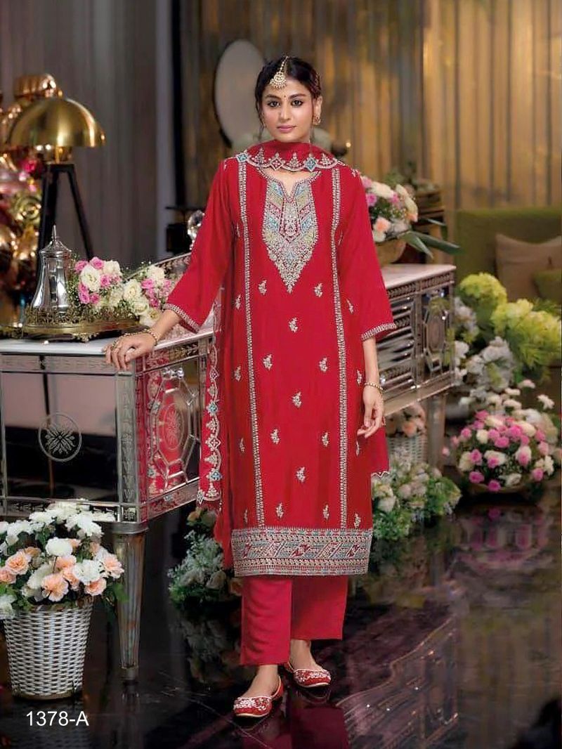 Master Colors 1378 Master Colors A To D Chinon Salwar Suit Set - Amrah Wholesale