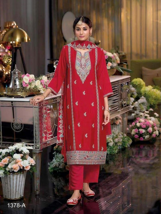 Master Colors 1378 Master Colors A To D Chinon Salwar Suit Set - Amrah Wholesale