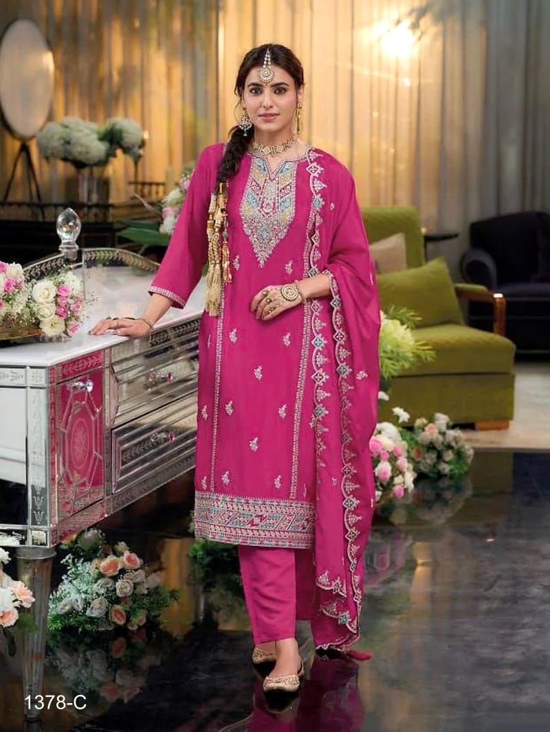 Master Colors 1378 Master Colors A To D Chinon Salwar Suit Set - Amrah Wholesale