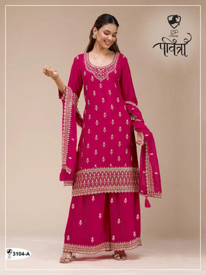 Master Colors 3104 A To D Georgette Dress Material