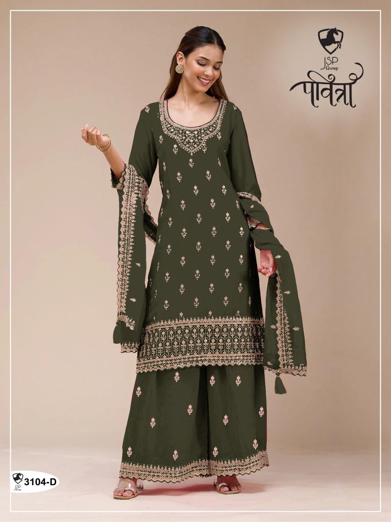 Master Colors 3104 A To D Georgette Dress Material