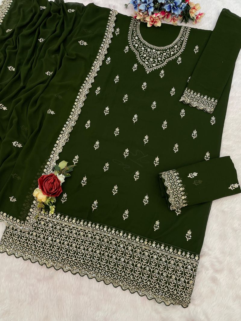 Master Colors 3104 A To D Georgette Dress Material