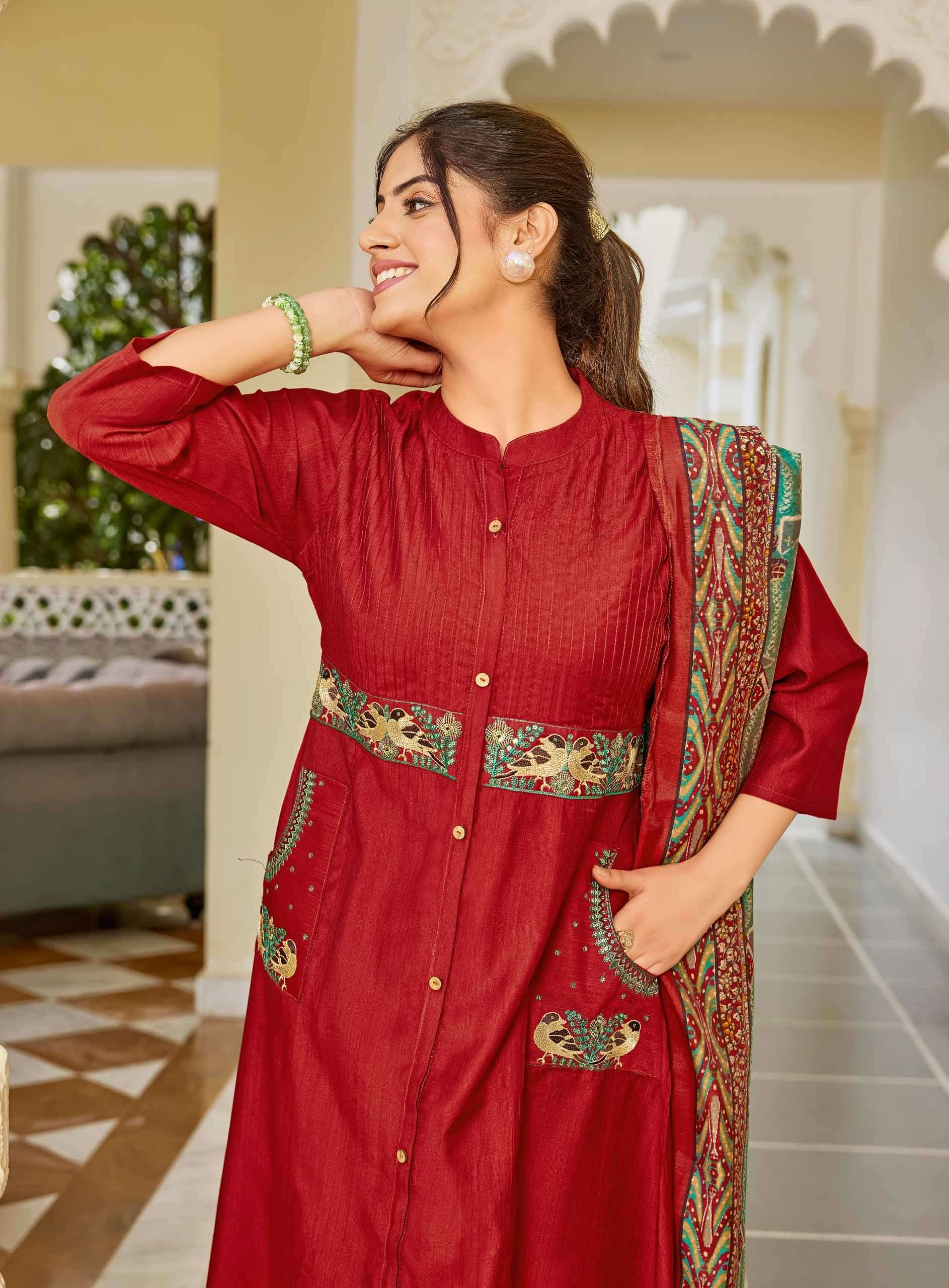Master Zor Ka Jhatka Designer 3 Piece Stitched Salwar Suit Set