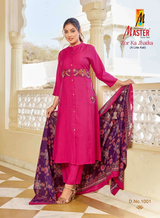 Master Zor Ka Jhatka Designer 3 Piece Stitched Salwar Suit Set