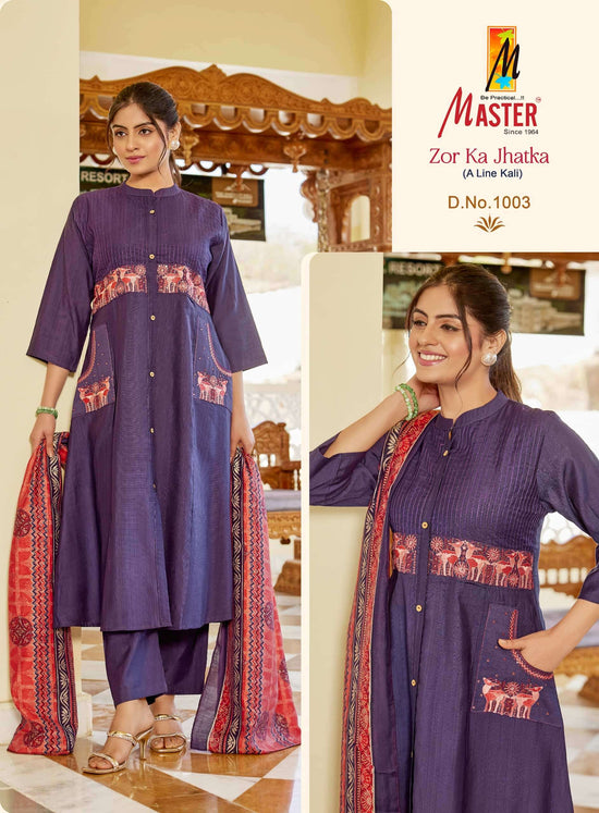 Master Zor Ka Jhatka Designer 3 Piece Stitched Salwar Suit Set