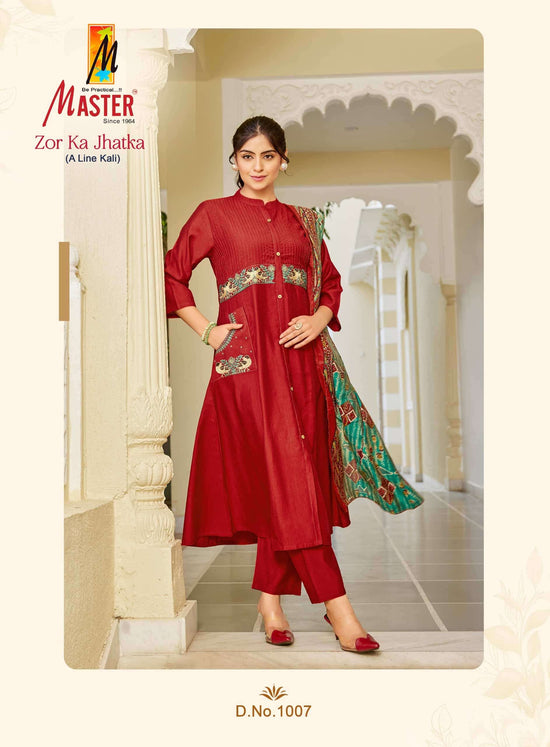 Master Zor Ka Jhatka Designer 3 Piece Stitched Salwar Suit Set