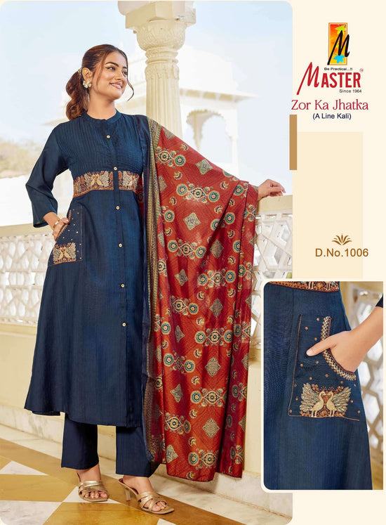 Master Zor Ka Jhatka Designer 3 Piece Stitched Salwar Suit Set