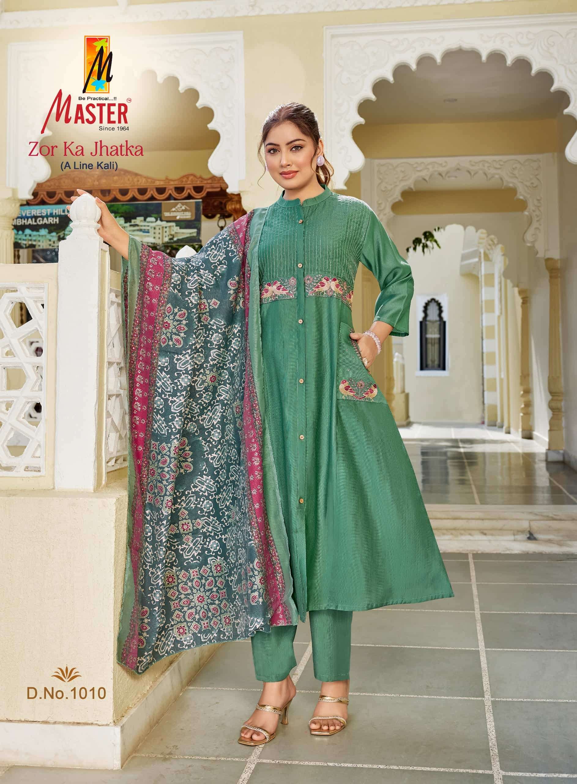 Master Zor Ka Jhatka Designer 3 Piece Stitched Salwar Suit Set