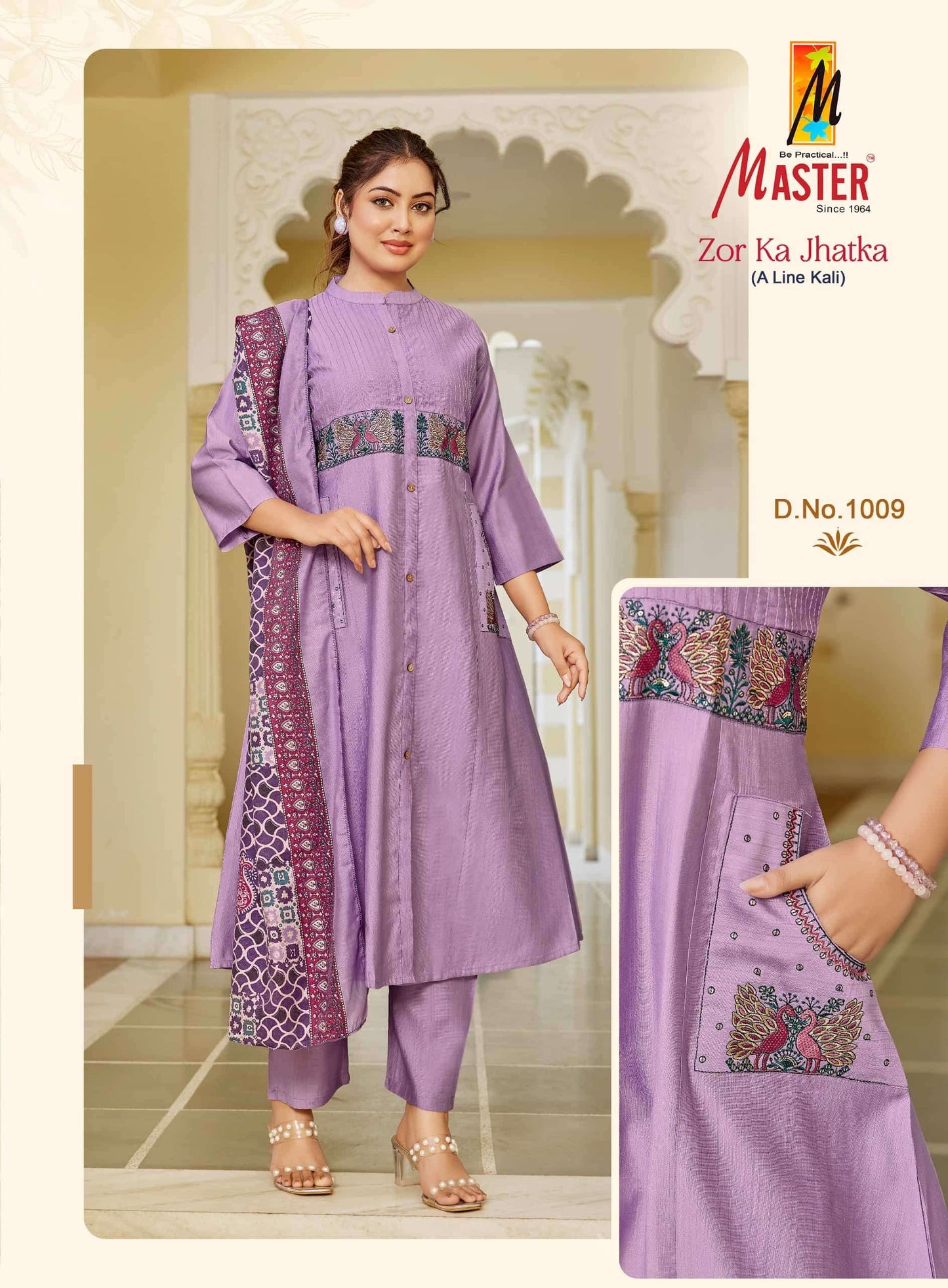 Master Zor Ka Jhatka Designer 3 Piece Stitched Salwar Suit Set