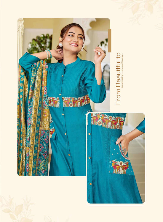Master Zor Ka Jhatka Designer 3 Piece Stitched Salwar Suit Set