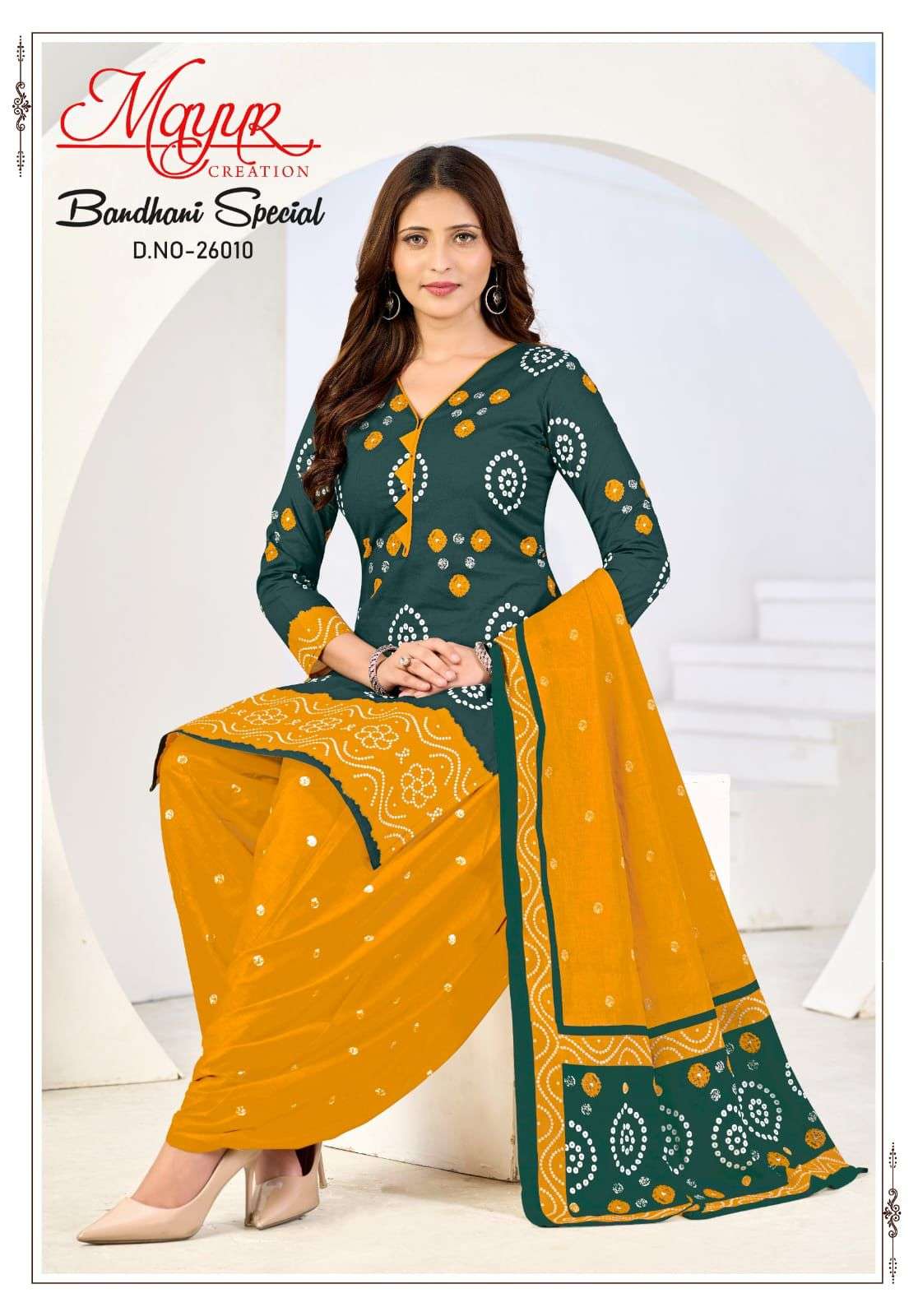 Mayur Creation Bandhani Vol-26 Cotton Printed Pakistani Suit