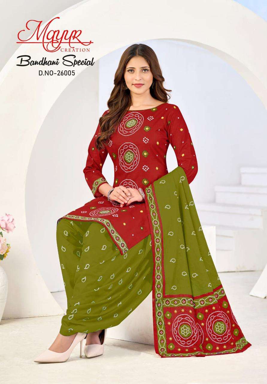 Mayur Creation Bandhani Vol-26 Cotton Printed Pakistani Suit