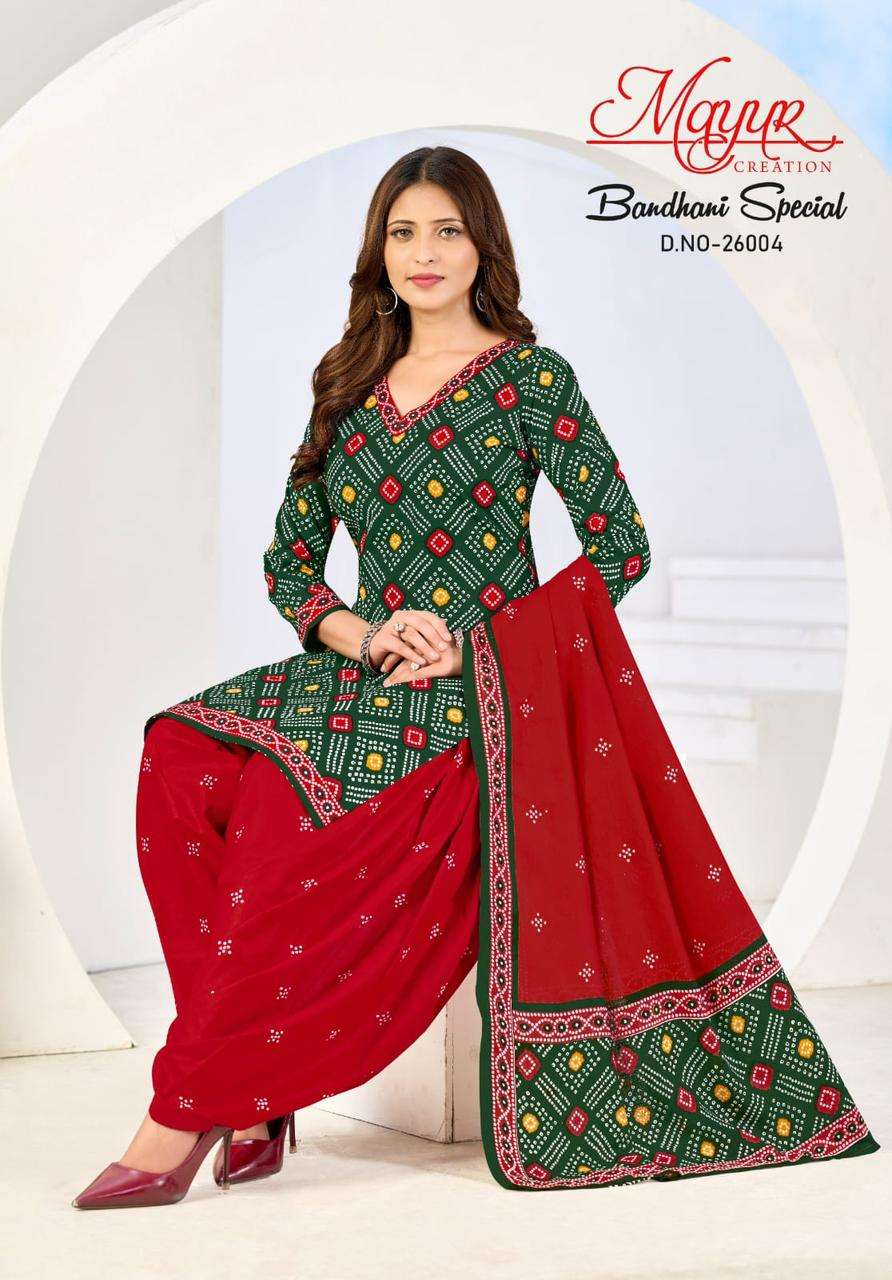 Mayur Creation Bandhani Vol-26 Cotton Printed Pakistani Suit