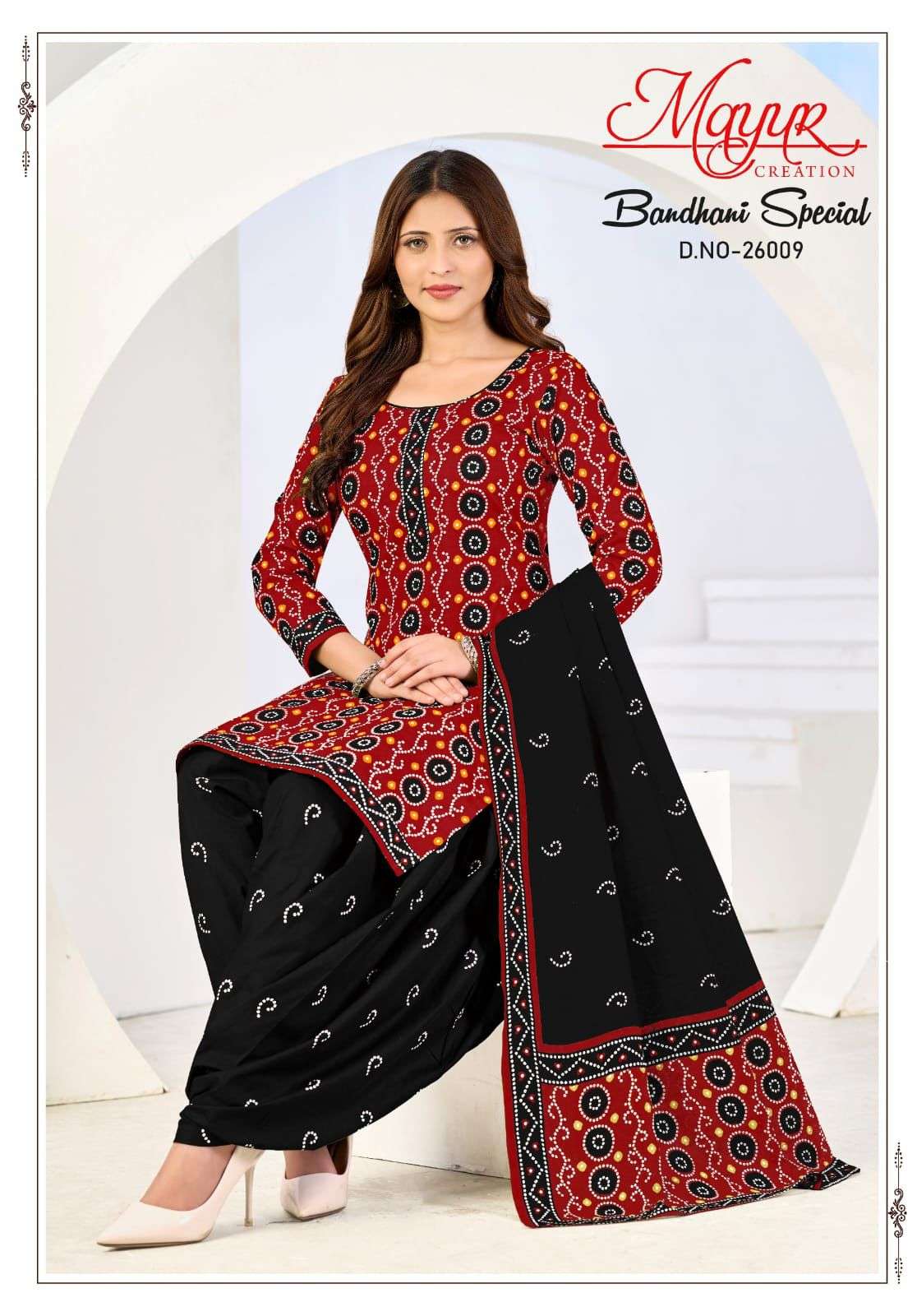 Mayur Creation Bandhani Vol-26 Cotton Printed Pakistani Suit